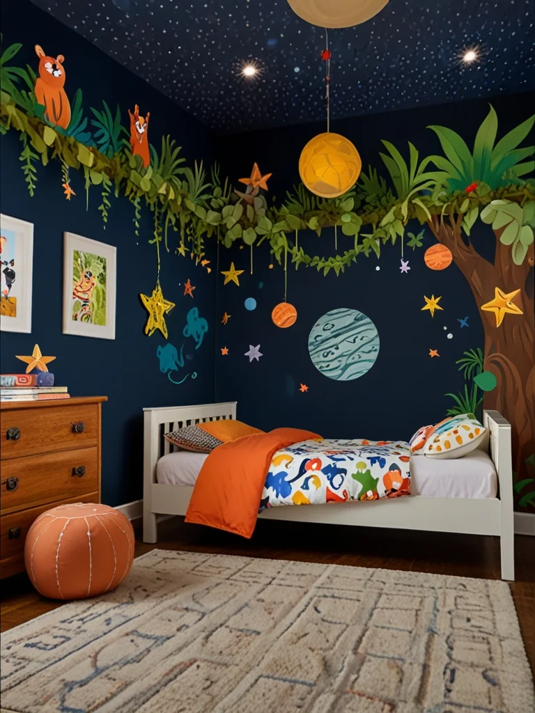 Bright kid's bedroom featuring budget‑friendly decor ideas