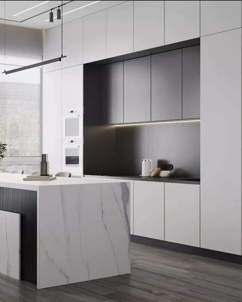 Contemporary Grey Kitchen Cabinets